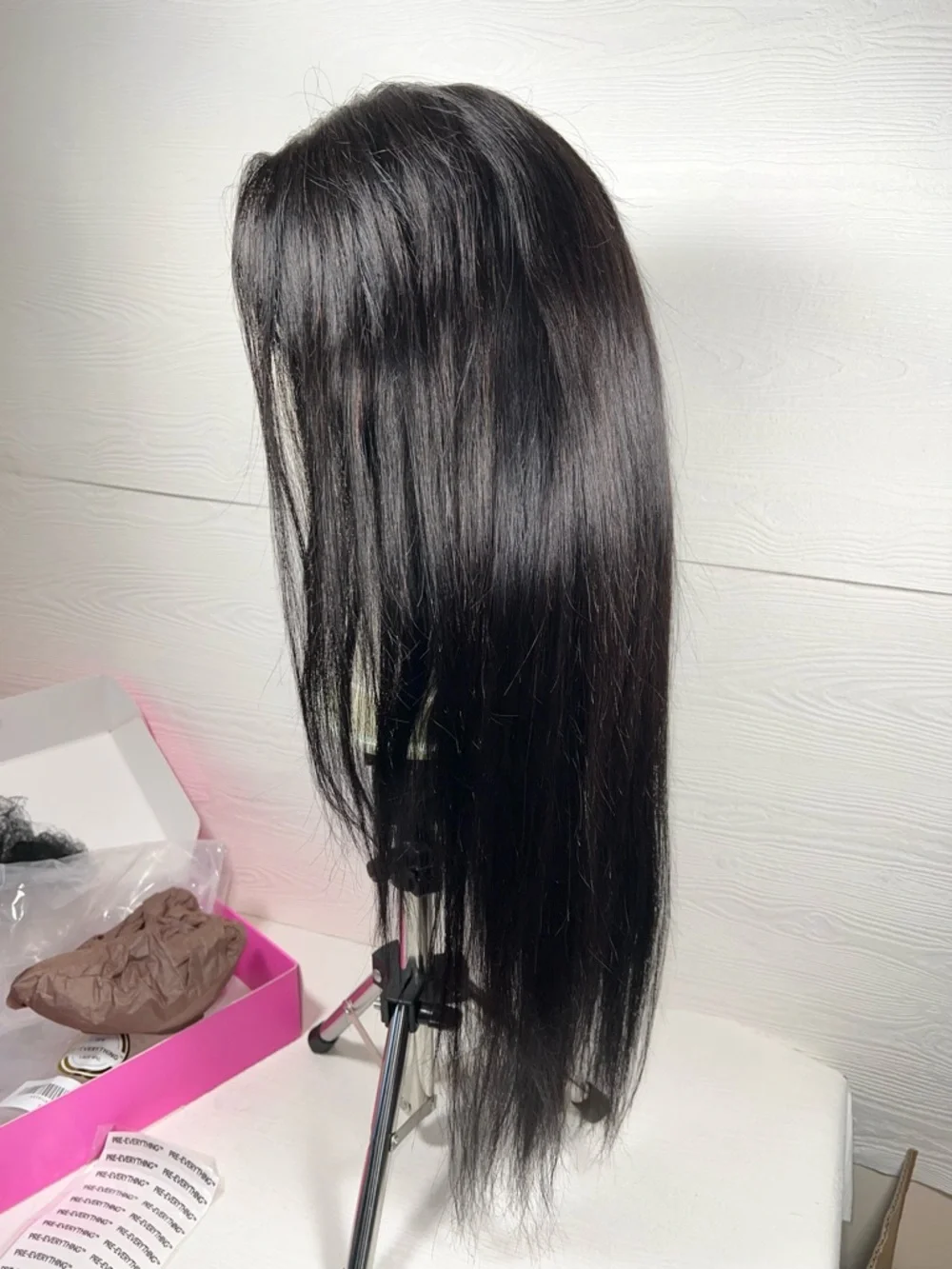 UNICE 2 in 1 Straight & Water Wave Human Hair 20 Inch Wig